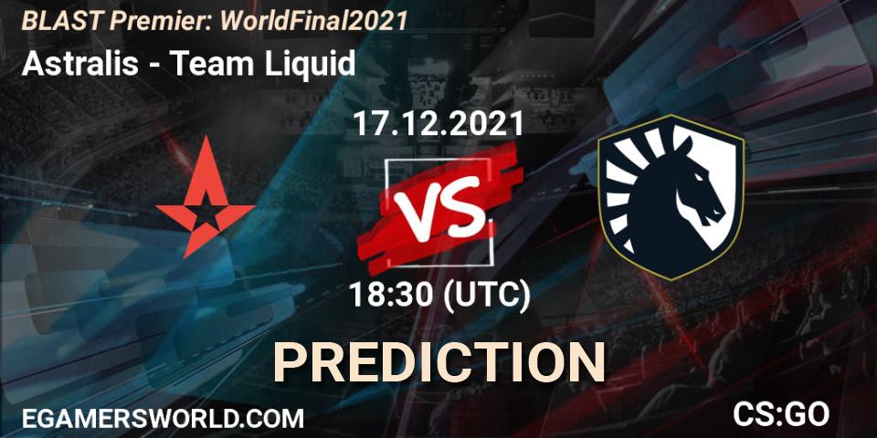 Astralis - Team Liquid: прогноз. 17.12.2021 at 20:00, Counter-Strike (CS2), BLAST Premier: World Final 2021