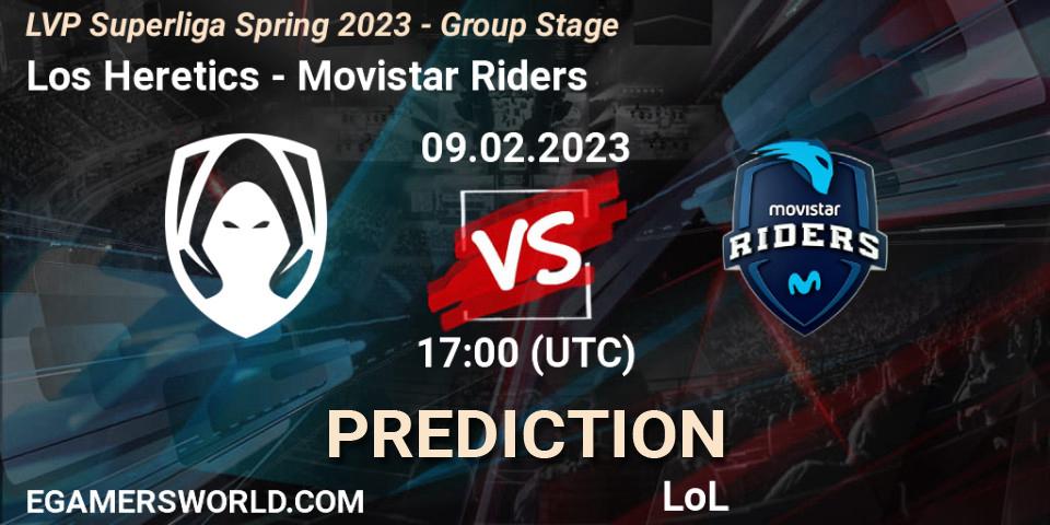 Los Heretics - Movistar Riders: прогноз. 09.02.23, LoL, LVP Superliga Spring 2023 - Group Stage