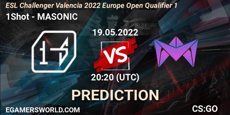 1Shot - MASONIC: прогноз. 19.05.22, CS2 (CS:GO), ESL Challenger Valencia 2022 Europe Open Qualifier 1