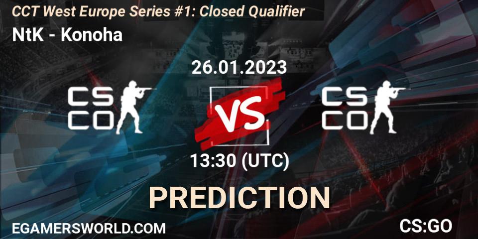 NtK - Konoha: прогноз. 26.01.23, CS2 (CS:GO), CCT West Europe Series #1: Closed Qualifier