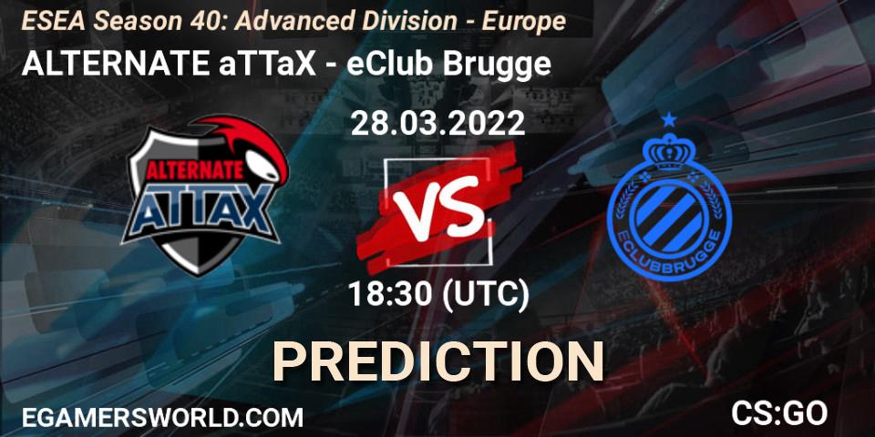 ALTERNATE aTTaX - eClub Brugge: прогноз. 28.03.2022 at 13:10, Counter-Strike (CS2), ESEA Season 40: Advanced Division - Europe