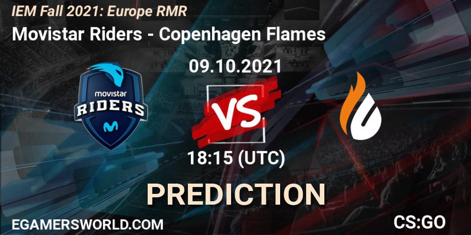 Movistar Riders - Copenhagen Flames: прогноз. 09.10.21, CS2 (CS:GO), IEM Fall 2021: Europe RMR