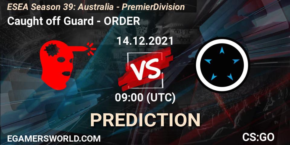 8Ballers - ORDER: прогноз. 15.12.2021 at 09:00, Counter-Strike (CS2), ESEA Season 39: Australia - Premier Division