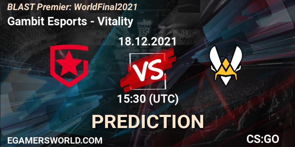 Gambit Esports - Vitality: прогноз. 18.12.21, CS2 (CS:GO), BLAST Premier: World Final 2021