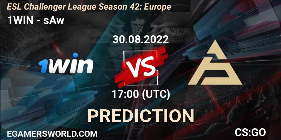 1WIN - sAw: прогноз. 30.08.2022 at 17:00, Counter-Strike (CS2), ESL Challenger League Season 42: Europe