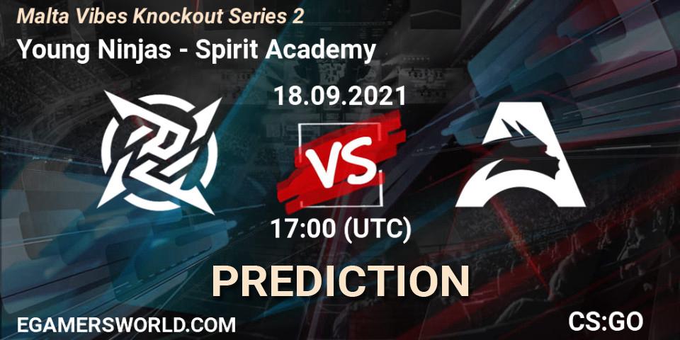 Young Ninjas - Spirit Academy: прогноз. 18.09.2021 at 17:10, Counter-Strike (CS2), Malta Vibes Knockout Series #2