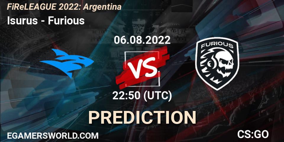 Isurus - Furious: прогноз. 06.08.2022 at 23:05, Counter-Strike (CS2), FiReLEAGUE 2022: Argentina