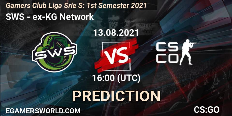 SWS - ex-KG Network: прогноз. 13.08.2021 at 16:00, Counter-Strike (CS2), Gamers Club Liga Série S: 1st Semester 2021