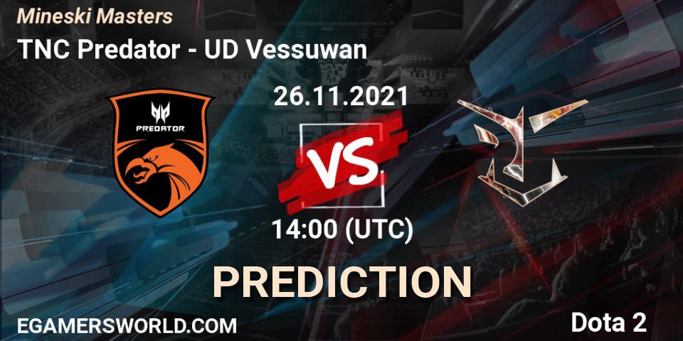TNC Predator - UD Vessuwan: прогноз. 26.11.2021 at 14:11, Dota 2, Mineski Masters