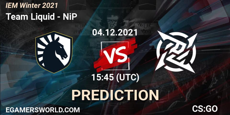 Team Liquid - NiP: прогноз. 04.12.2021 at 17:15, Counter-Strike (CS2), IEM Winter 2021