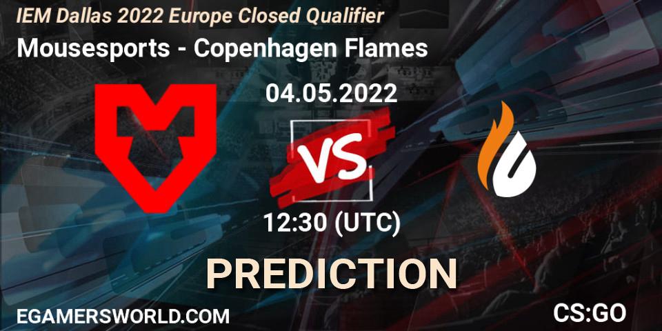 Mousesports - Copenhagen Flames: прогноз. 04.05.2022 at 12:30, Counter-Strike (CS2), IEM Dallas 2022 Europe Closed Qualifier