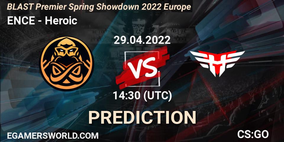 ENCE - Heroic: прогноз. 29.04.22, CS2 (CS:GO), BLAST Premier Spring Showdown 2022 Europe
