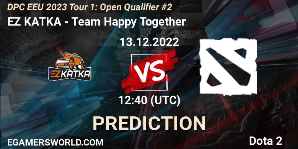EZ KATKA - Team Happy Together: прогноз. 13.12.2022 at 12:40, Dota 2, DPC EEU 2023 Tour 1: Open Qualifier #2