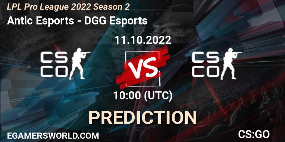 Antic Esports - DGG Esports: прогноз. 11.10.2022 at 10:00, Counter-Strike (CS2), LPL Pro League 2022 Season 2