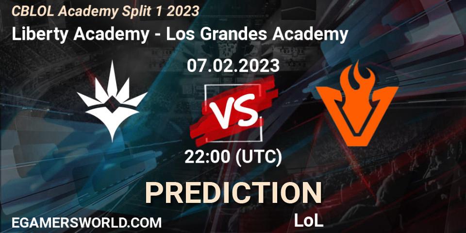 Liberty Academy - Los Grandes Academy: прогноз. 07.02.23, LoL, CBLOL Academy Split 1 2023