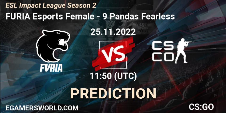 FURIA Esports Female - NOFEAR5: прогноз. 25.11.2022 at 11:50, Counter-Strike (CS2), ESL Impact League Season 2