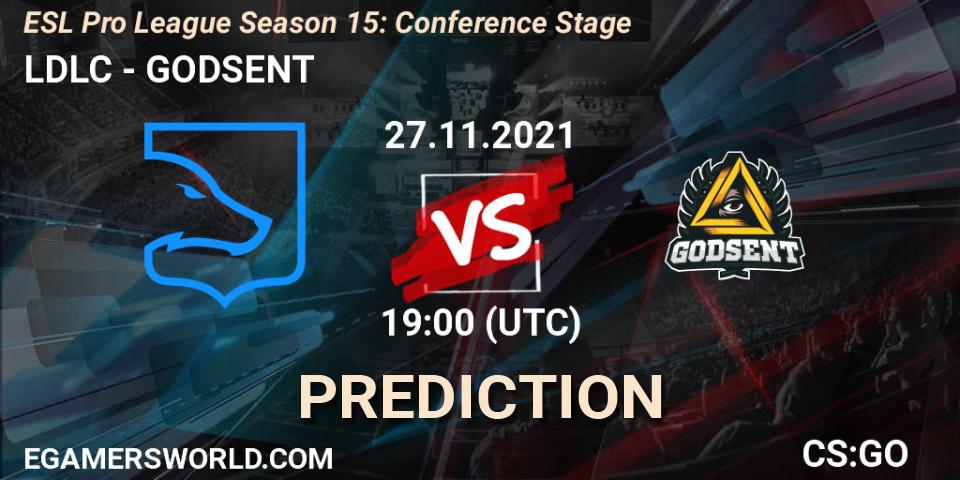 LDLC - GODSENT: прогноз. 27.11.21, CS2 (CS:GO), ESL Pro League Season 15: Conference Stage
