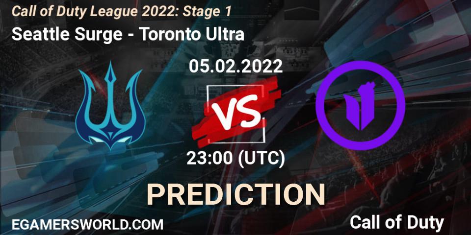 Seattle Surge - Toronto Ultra: прогноз. 05.02.2022 at 23:00, Call of Duty, Call of Duty League 2022: Stage 1