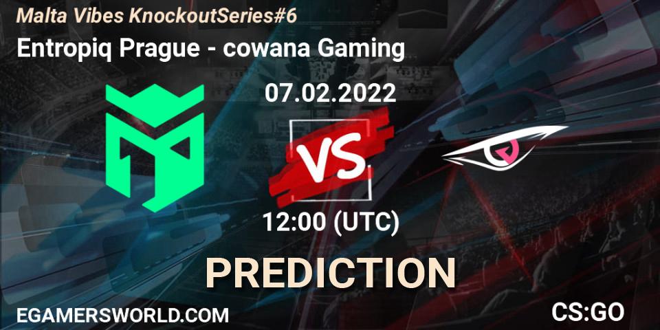 Entropiq Prague - cowana Gaming: прогноз. 07.02.2022 at 12:00, Counter-Strike (CS2), Malta Vibes Knockout Series #6