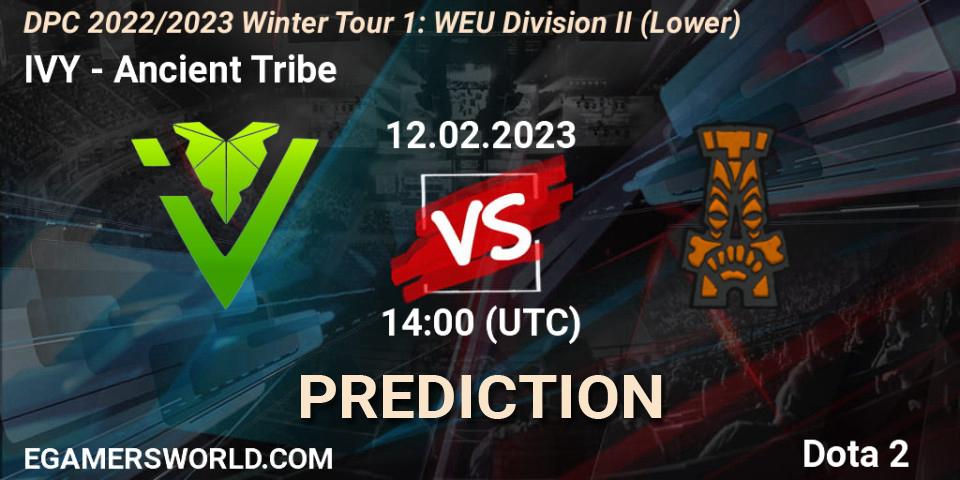 IVY - Ancient Tribe: прогноз. 12.02.23, Dota 2, DPC 2022/2023 Winter Tour 1: WEU Division II (Lower)