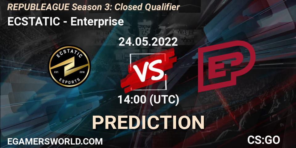 ECSTATIC - Enterprise: прогноз. 24.05.2022 at 14:00, Counter-Strike (CS2), REPUBLEAGUE Season 3: Closed Qualifier