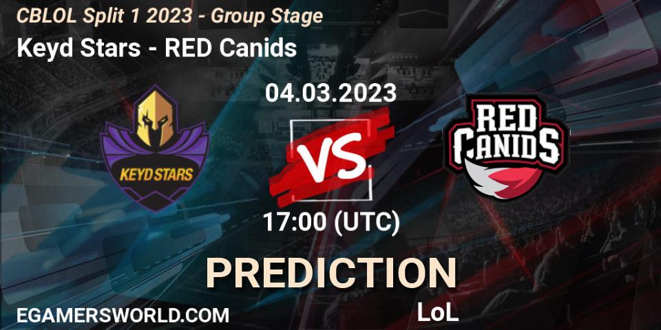 Keyd Stars - RED Canids: прогноз. 04.03.2023 at 17:10, LoL, CBLOL Split 1 2023 - Group Stage