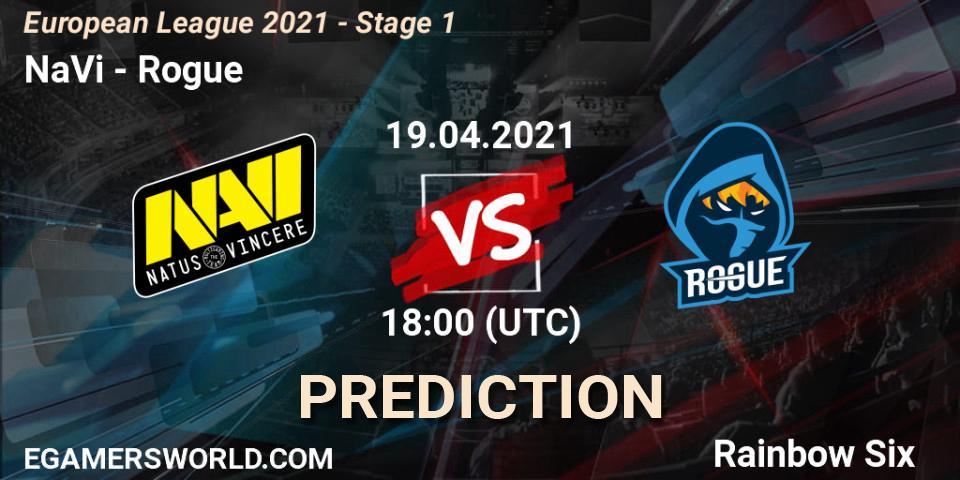 NaVi - Rogue: прогноз. 19.04.21, Rainbow Six, European League 2021 - Stage 1