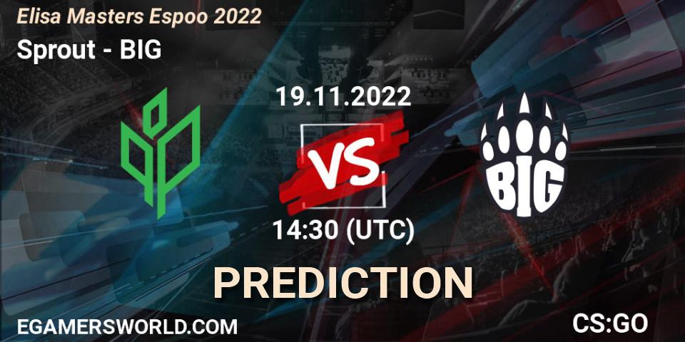 Sprout - BIG: прогноз. 19.11.22, CS2 (CS:GO), Elisa Masters Espoo 2022