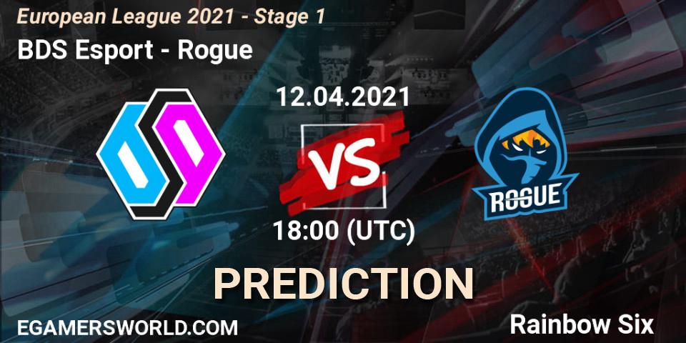BDS Esport - Rogue: прогноз. 12.04.2021 at 18:30, Rainbow Six, European League 2021 - Stage 1