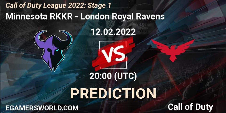 Minnesota RØKKR - London Royal Ravens: прогноз. 12.02.22, Call of Duty, Call of Duty League 2022: Stage 1