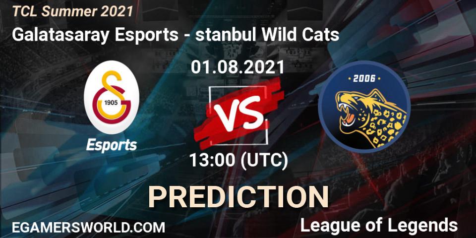 Galatasaray Esports - İstanbul Wild Cats: прогноз. 01.08.2021 at 13:00, LoL, TCL Summer 2021