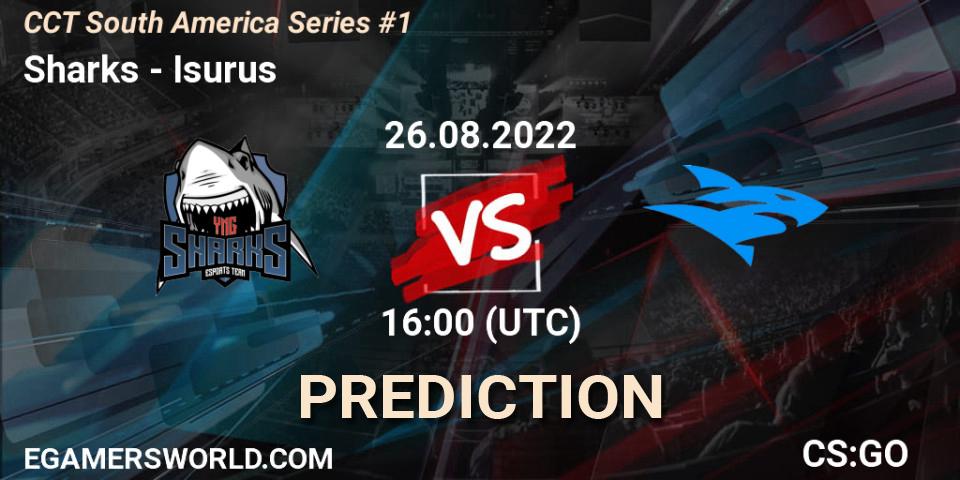 Sharks - Isurus: прогноз. 26.08.2022 at 16:00, Counter-Strike (CS2), CCT South America Series #1