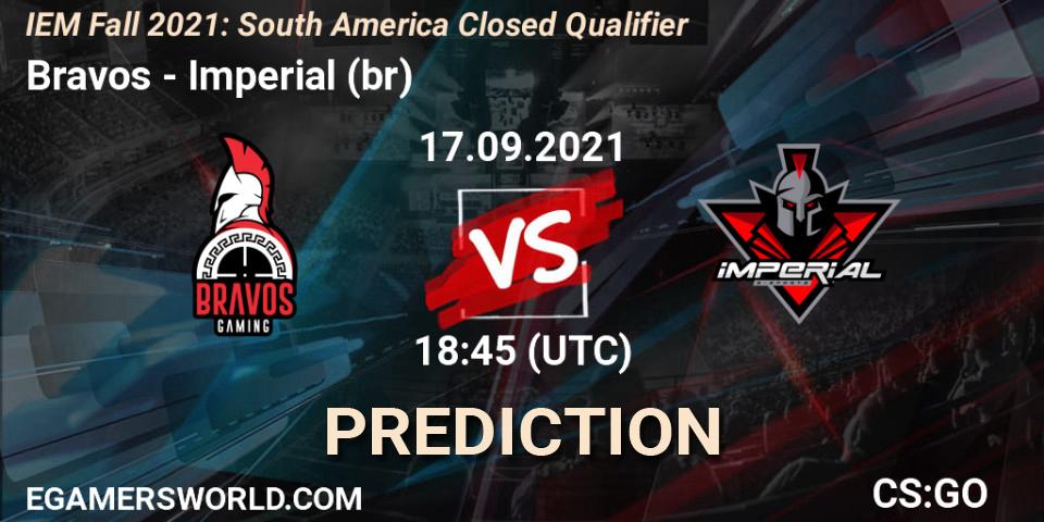 Bravos - Imperial (br): прогноз. 17.09.2021 at 18:45, Counter-Strike (CS2), IEM Fall 2021: South America Closed Qualifier