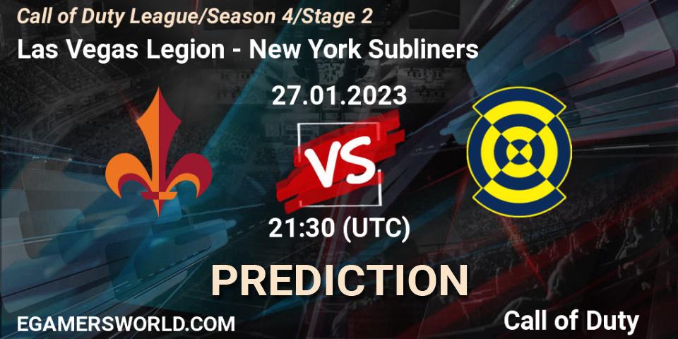 Las Vegas Legion - New York Subliners: прогноз. 27.01.2023 at 21:30, Call of Duty, Call of Duty League 2023: Stage 2 Major Qualifiers