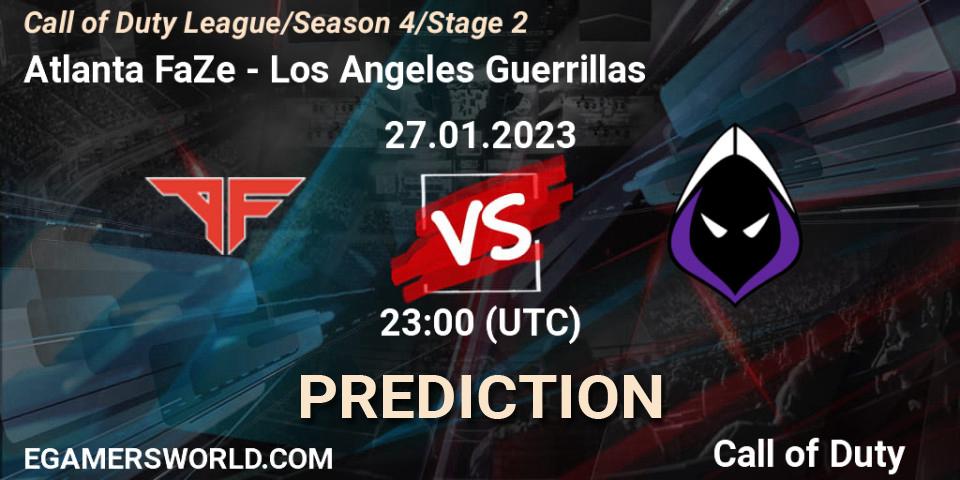 Atlanta FaZe - Los Angeles Guerrillas: прогноз. 27.01.2023 at 23:00, Call of Duty, Call of Duty League 2023: Stage 2 Major Qualifiers