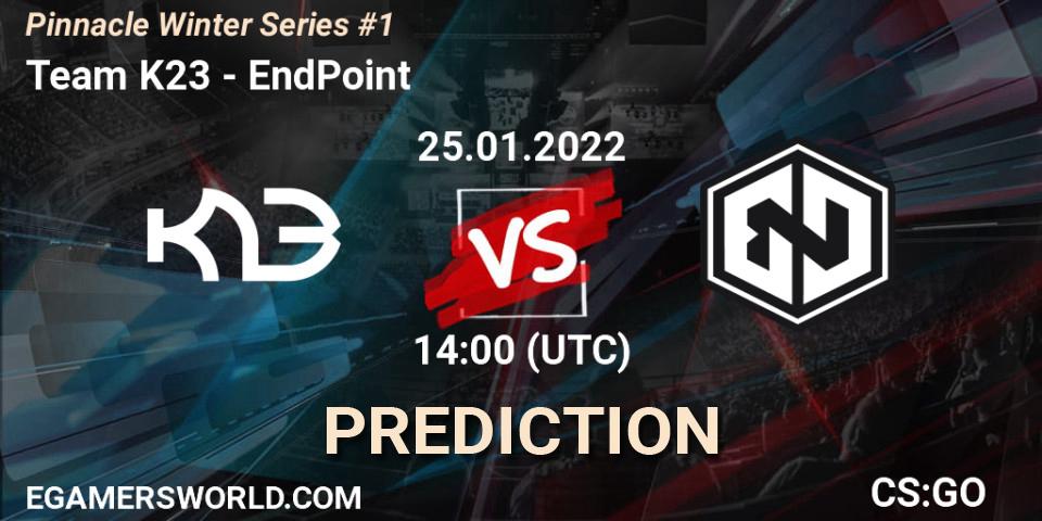 Team K23 - EndPoint: прогноз. 25.01.2022 at 14:10, Counter-Strike (CS2), Pinnacle Winter Series #1
