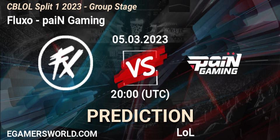 Fluxo - paiN Gaming: прогноз. 05.03.23, LoL, CBLOL Split 1 2023 - Group Stage