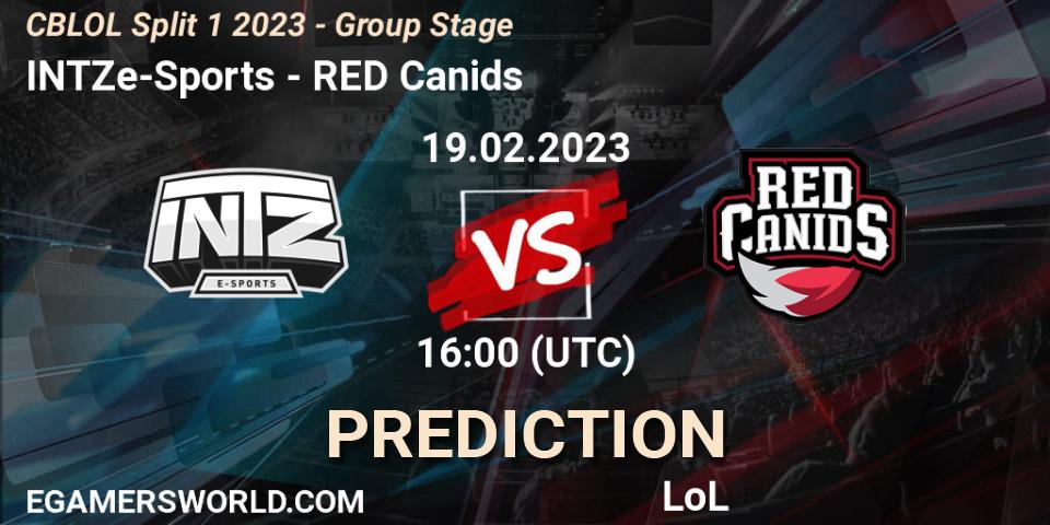 INTZ e-Sports - RED Canids: прогноз. 19.02.2023 at 16:00, LoL, CBLOL Split 1 2023 - Group Stage