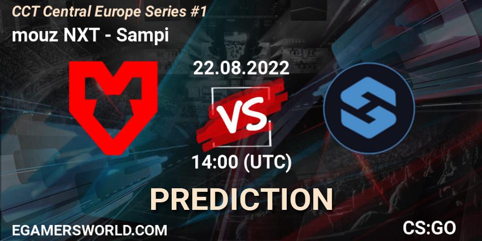 mouz NXT - Sampi: прогноз. 22.08.2022 at 14:45, Counter-Strike (CS2), CCT Central Europe Series #1