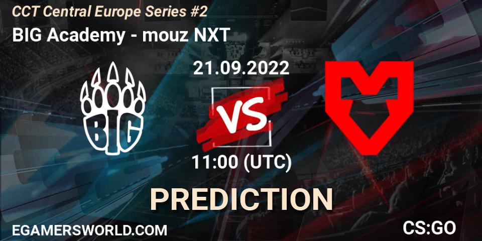 BIG Academy - mouz NXT: прогноз. 21.09.2022 at 11:00, Counter-Strike (CS2), CCT Central Europe Series #2