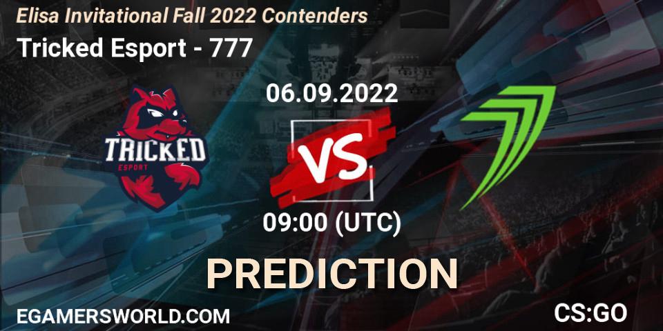 Tricked Esport - 777: прогноз. 06.09.2022 at 09:00, Counter-Strike (CS2), Elisa Invitational Fall 2022 Contenders