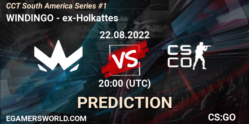 WINDINGO - ex-Holkattes: прогноз. 22.08.2022 at 20:00, Counter-Strike (CS2), CCT South America Series #1
