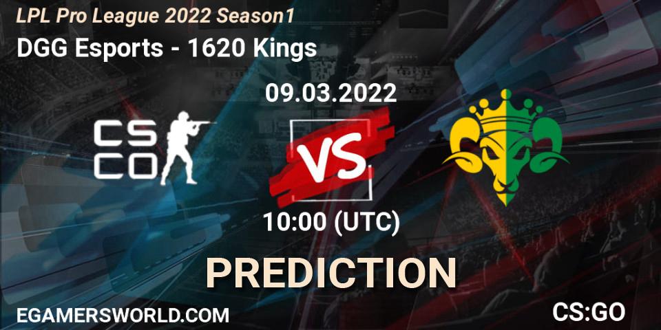 DGG Esports - 1620 Kings: прогноз. 08.03.2022 at 07:30, Counter-Strike (CS2), LPL Pro League 2022 Season 1