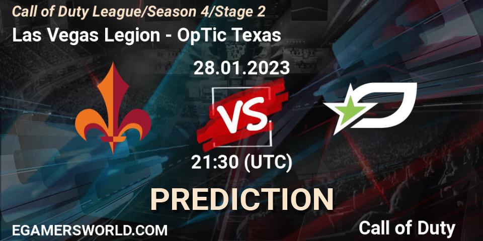 Las Vegas Legion - OpTic Texas: прогноз. 28.01.2023 at 21:30, Call of Duty, Call of Duty League 2023: Stage 2 Major Qualifiers