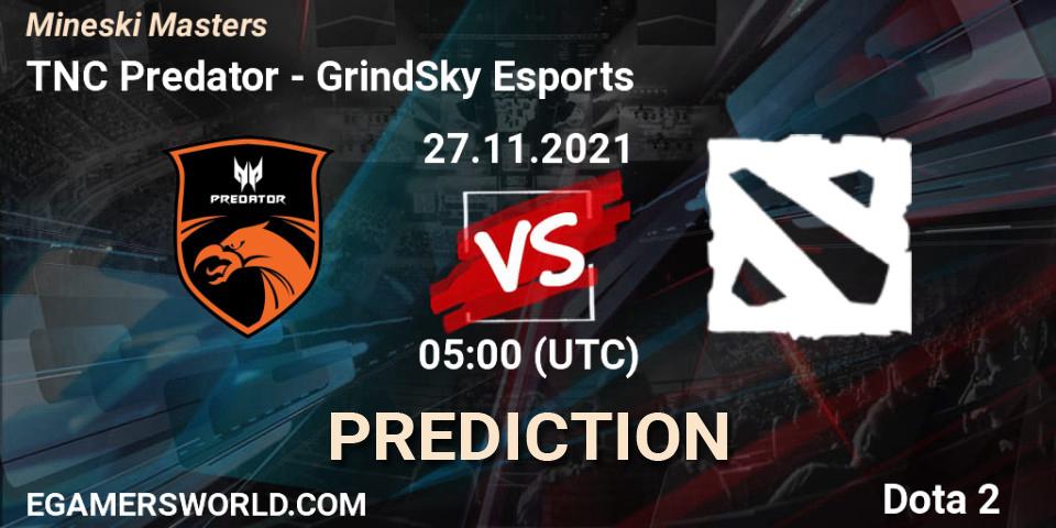 TNC Predator - GrindSky Esports: прогноз. 27.11.2021 at 07:43, Dota 2, Mineski Masters