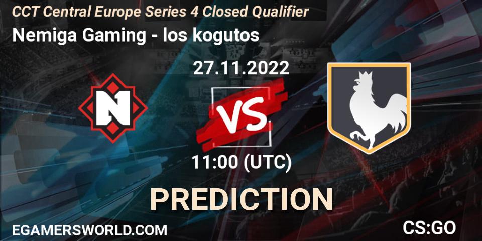 Nemiga Gaming - los kogutos: прогноз. 27.11.22, CS2 (CS:GO), CCT Central Europe Series 4 Closed Qualifier