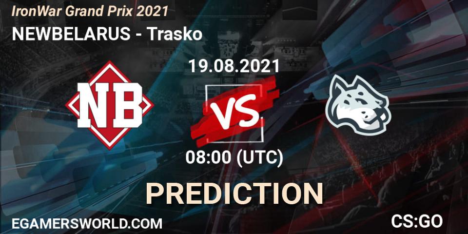 NEWBELARUS - Trasko: прогноз. 19.08.2021 at 08:05, Counter-Strike (CS2), IronWar Grand Prix 2021