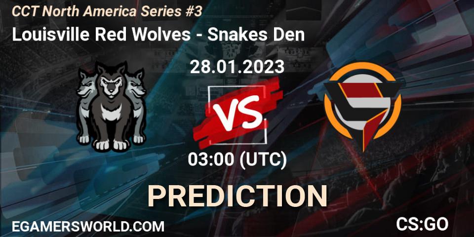 Louisville Red Wolves - Snakes Den: прогноз. 29.01.23, CS2 (CS:GO), CCT North America Series #3