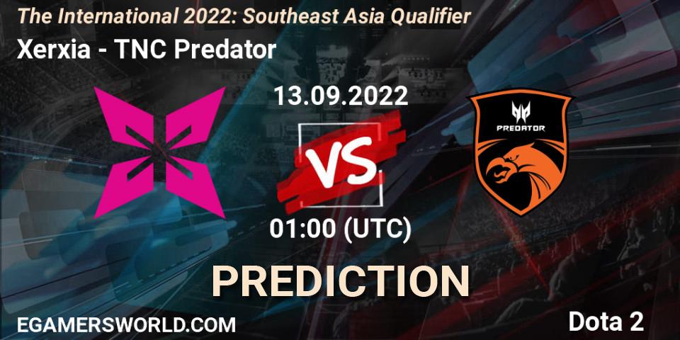 Xerxia - TNC Predator: прогноз. 13.09.2022 at 01:00, Dota 2, The International 2022: Southeast Asia Qualifier