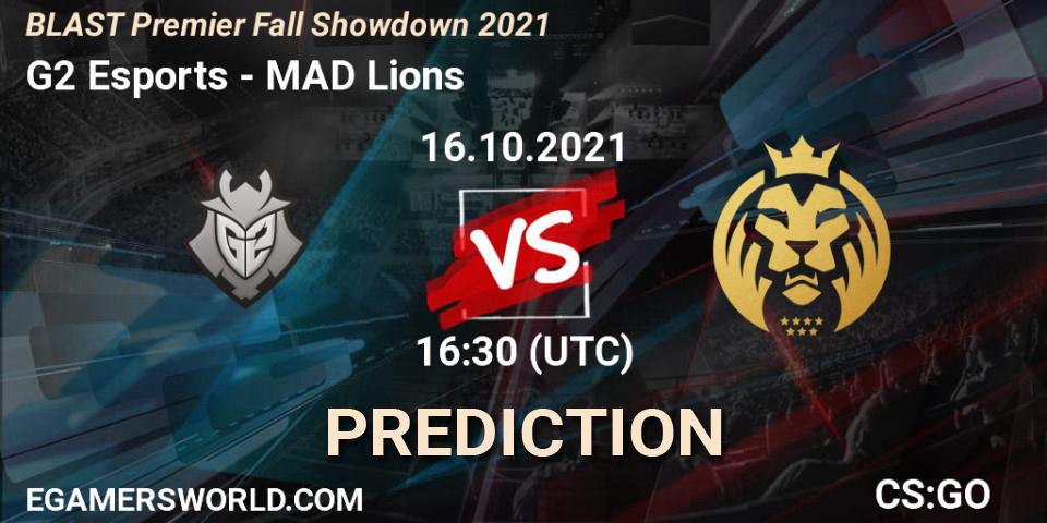 G2 Esports - MAD Lions: прогноз. 16.10.2021 at 13:30, Counter-Strike (CS2), BLAST Premier Fall Showdown 2021